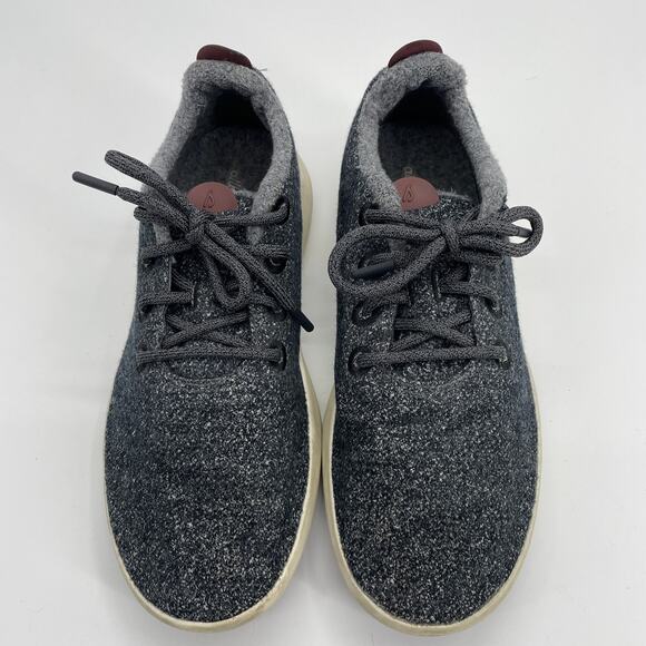 ALLBIRDS Mizzle Gray Knit Upper Wool Runners Lace Up Shoe Mens Size 11 Sneaker - Picture 1 of 8